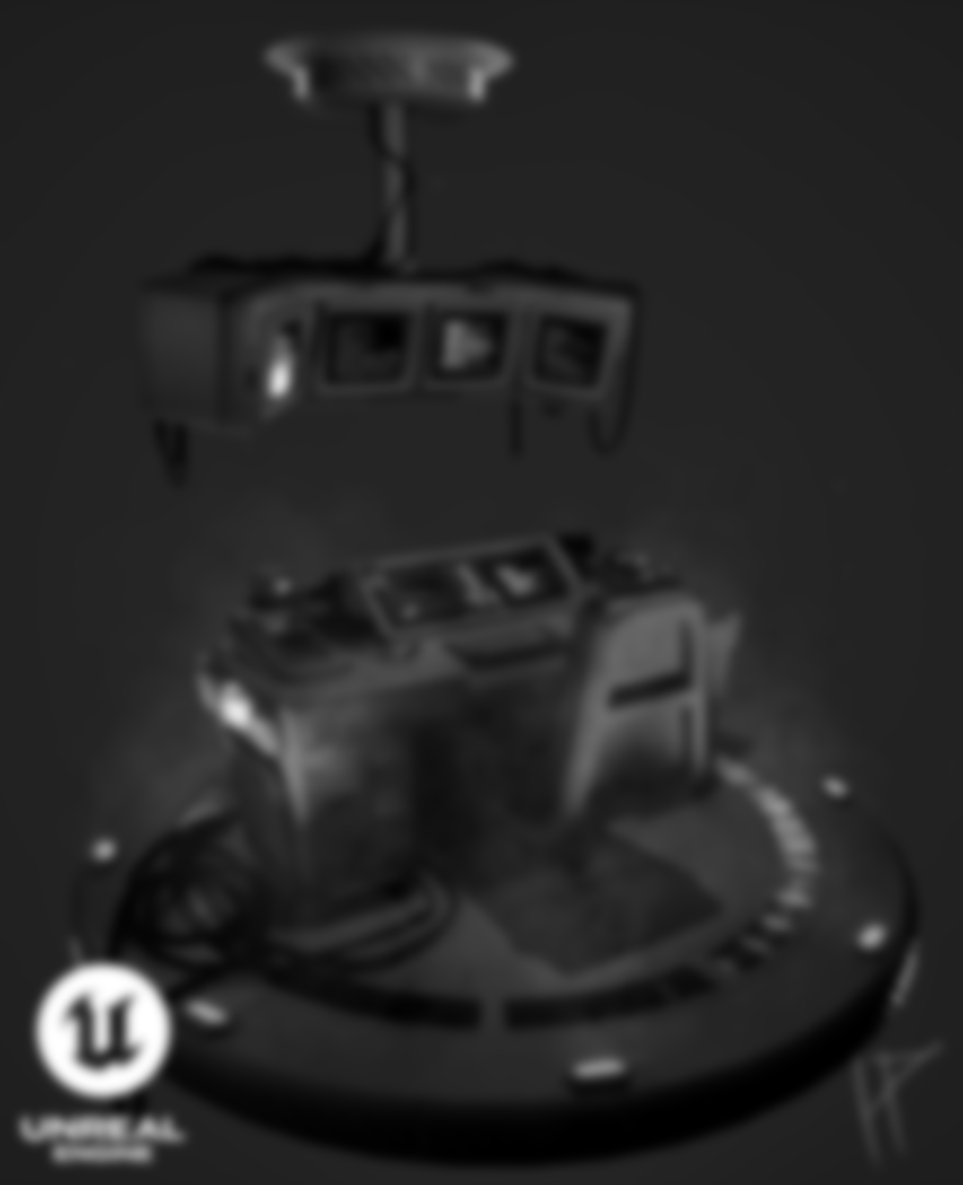 Blurred Mobile Light Rig