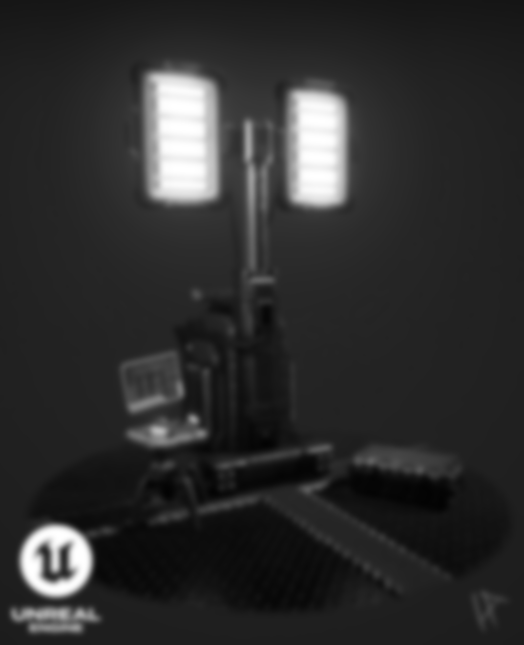 Blurred Mobile Light Rig
